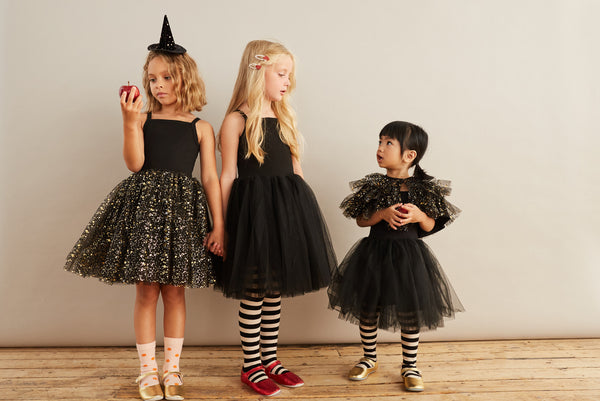 Black & Gold Sparkle Layer Cape