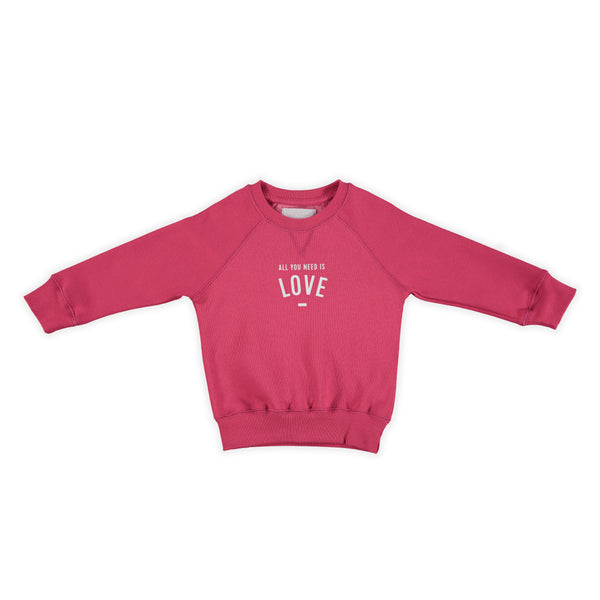 Berry 'ALL YOU NEED IS LOVE' Sweatshirt