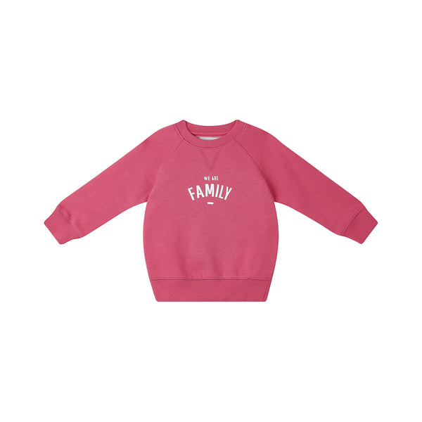 Berry 'WE ARE FAMILY' Sweatshirt
