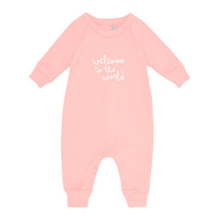 Baby Pink 'Welcome to the World' All-in-One