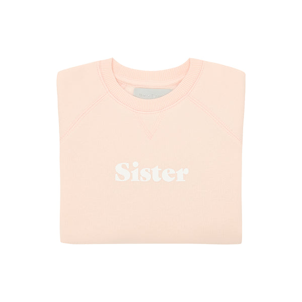 Powder Pink 'SISTER' Sweatshirt