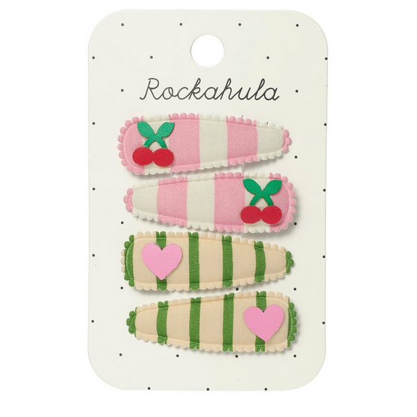 Cherry Kiss Fabric Clip Set