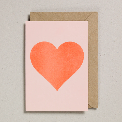 Orange Heart Card