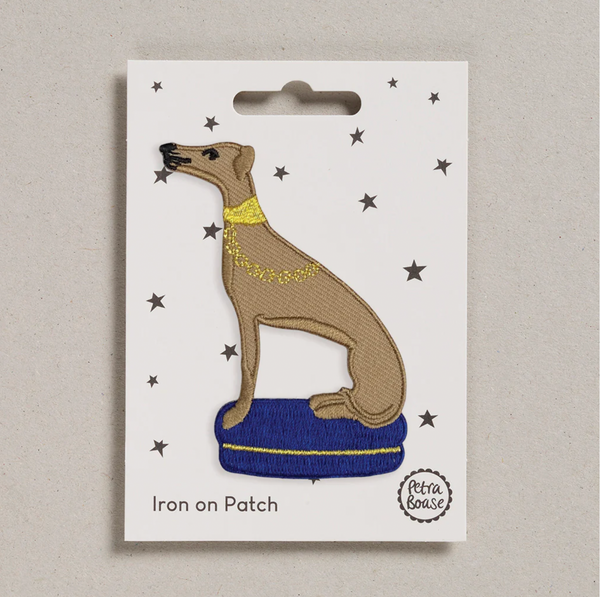 Whippet Iron on Patch