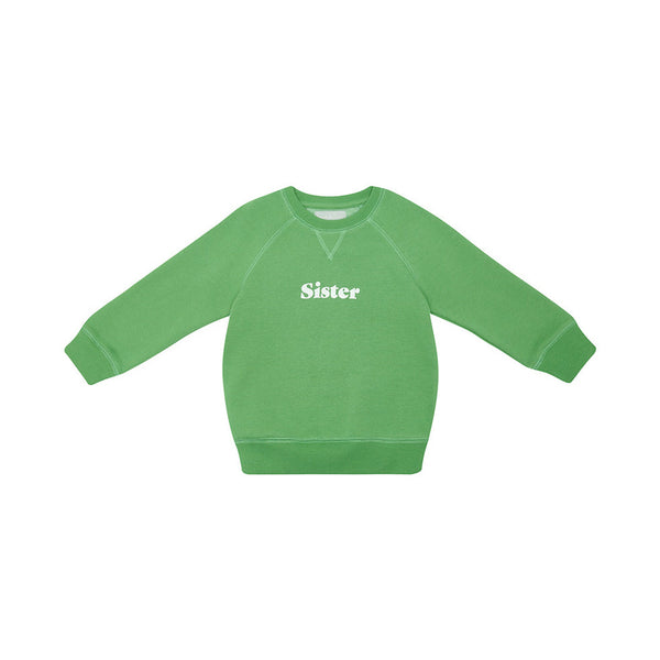 Grass Green 'SISTER' Sweatshirt