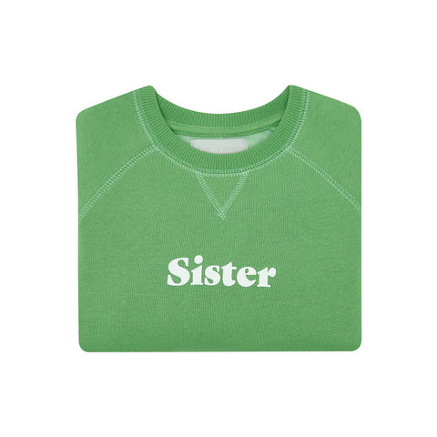 Grass Green 'SISTER' Sweatshirt