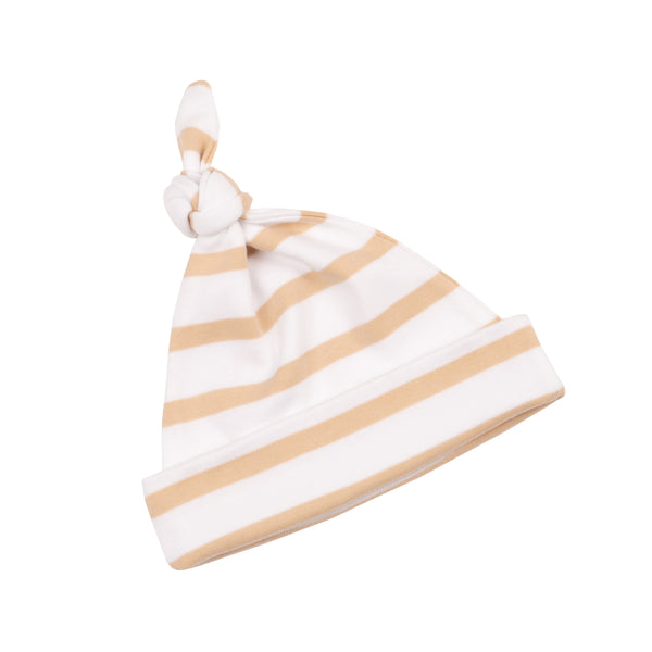 Biscuit & White Breton Striped Hat