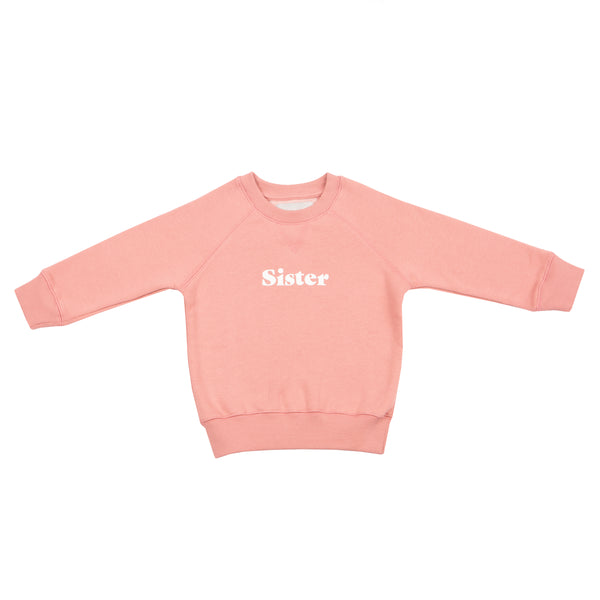 Rose Pink 'SISTER' Sweatshirt