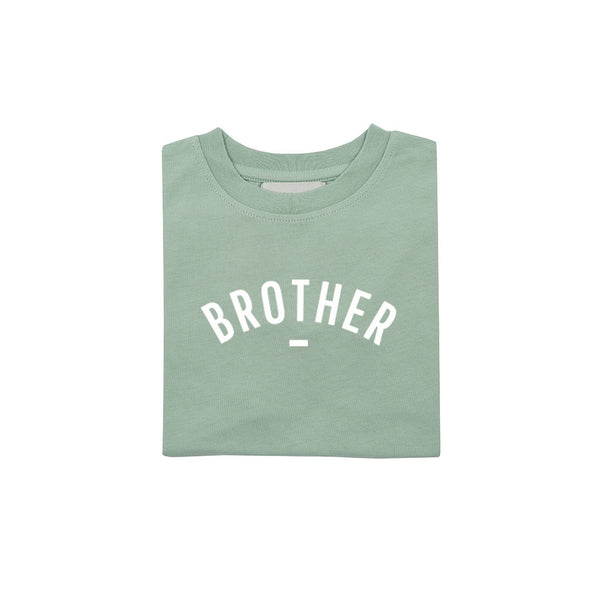 Sage 'BROTHER' Short-Sleeved T Shirt