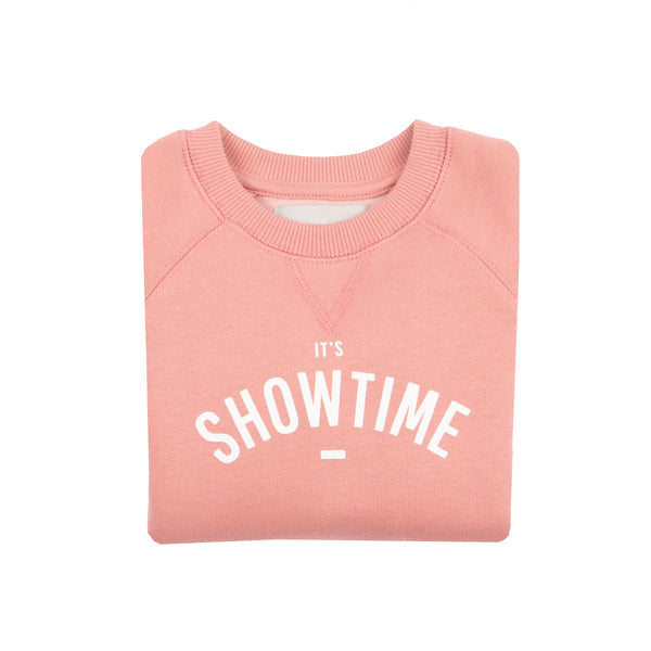 Rose Pink 'IT'S SHOWTIME' Sweatshirt