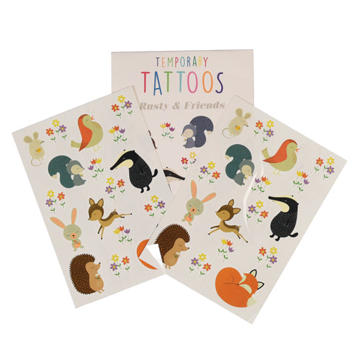Rusty + Friends Temporary Tattoos