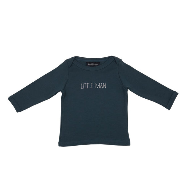 Vintage Blue Little Man Baby T Shirt