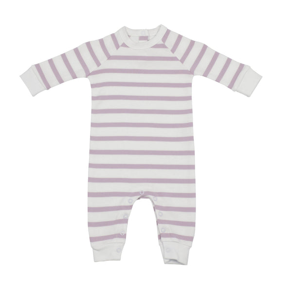 Parma Violet & White Breton Striped All-In-One