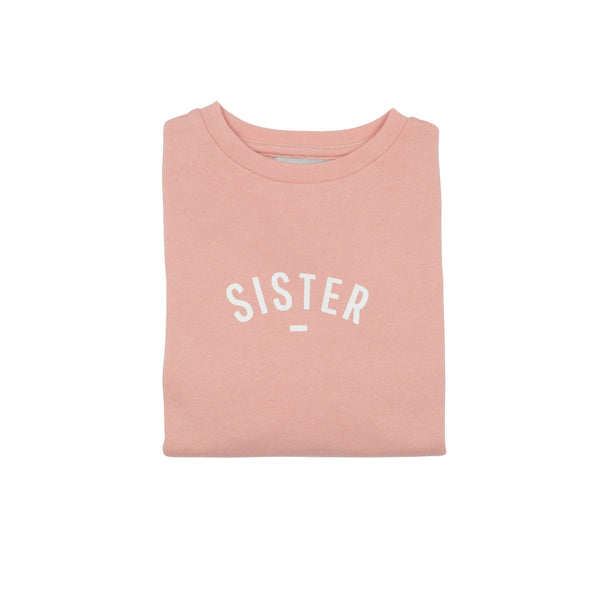 Blush Pink 'SISTER' Sweatshirt