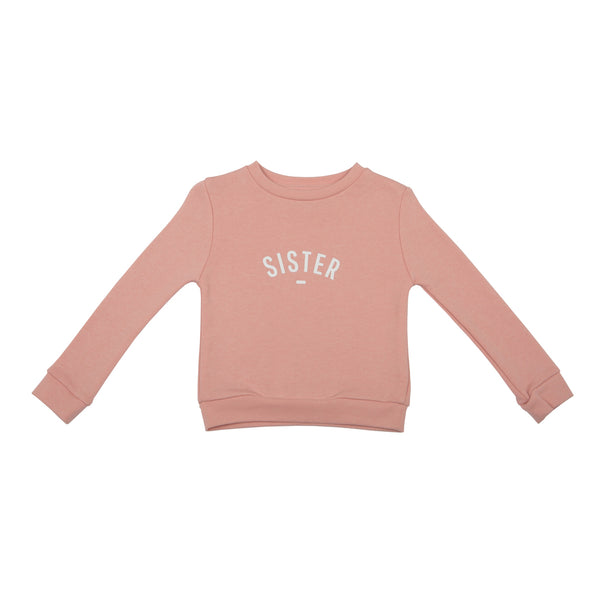 Blush Pink 'SISTER' Sweatshirt