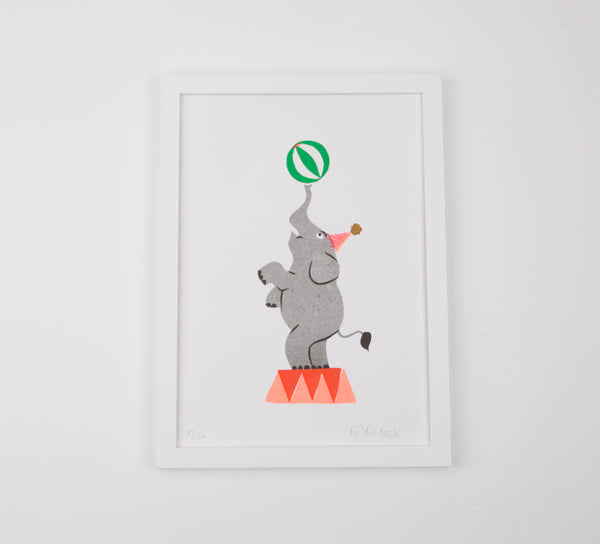 Circus Elephant Print