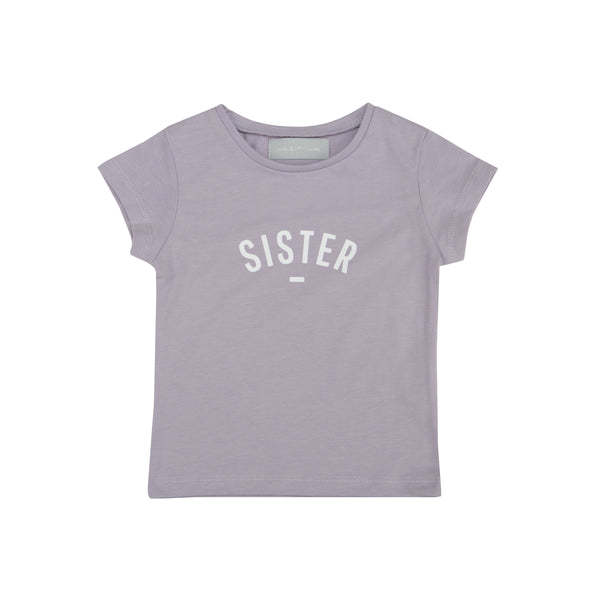 Parma Violet 'SISTER' Cap-Sleeved T Shirt