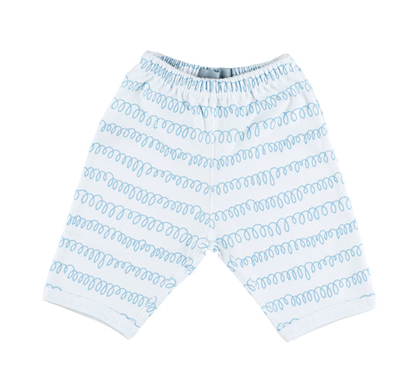 White & Pebble Grey Squiggle Trouser