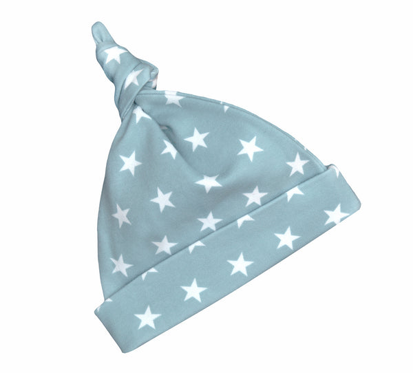 Misty Blue & White Star Hat