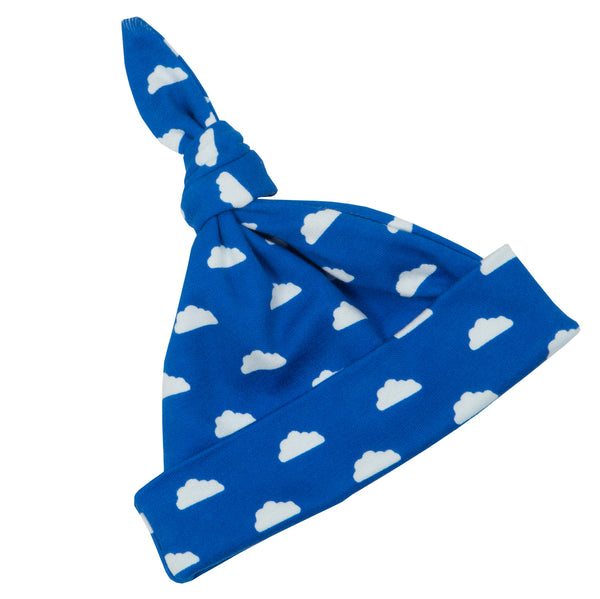 Ink Blue & White Cloud Hat