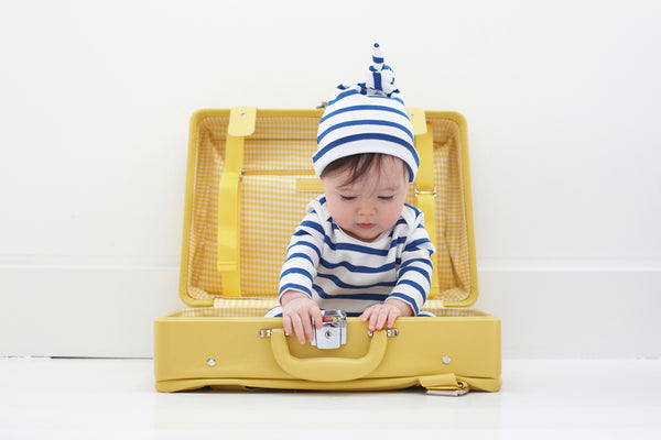 French Blue & White Breton Striped Hat
