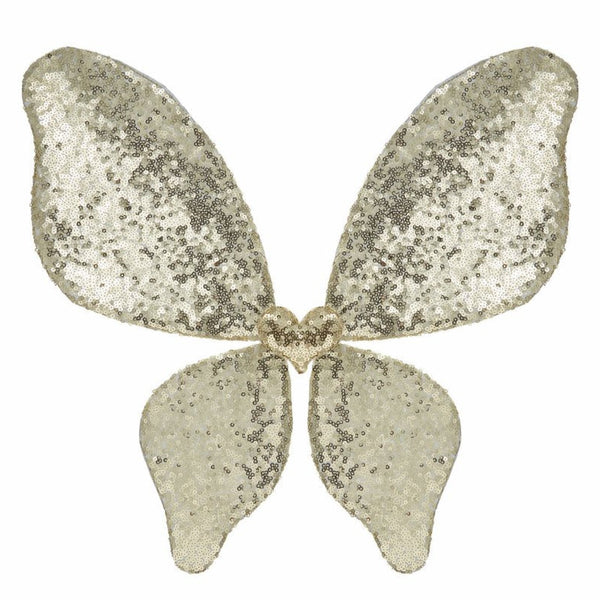 Sparkle Sequin Wings - Gold