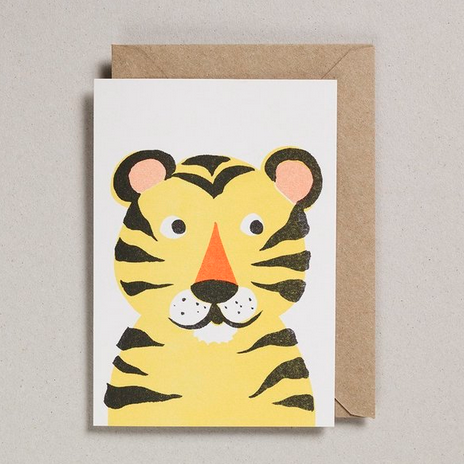 Japanese Paper Tiger Balloon Card