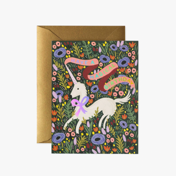 Magical Unicorn Birthday Card