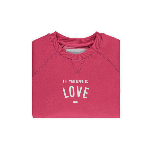 Berry 'ALL YOU NEED IS LOVE' Sweatshirt