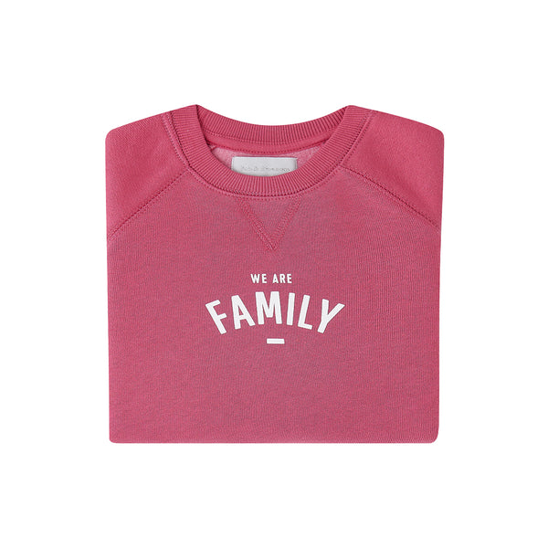 Berry 'WE ARE FAMILY' Sweatshirt