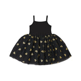 Black & Gold Glitter Heart Dress