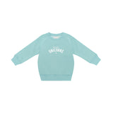 Duck Egg 'PEACE, LOVE + UNICORNS' Sweatshirt