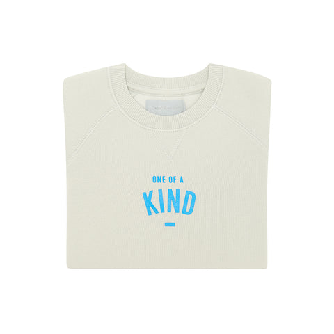 Pebble Grey 'ONE OF A KIND' Sweatshirt (Sea Blue)