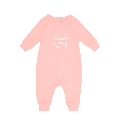 Baby Pink 'Welcome to the World' All-in-One