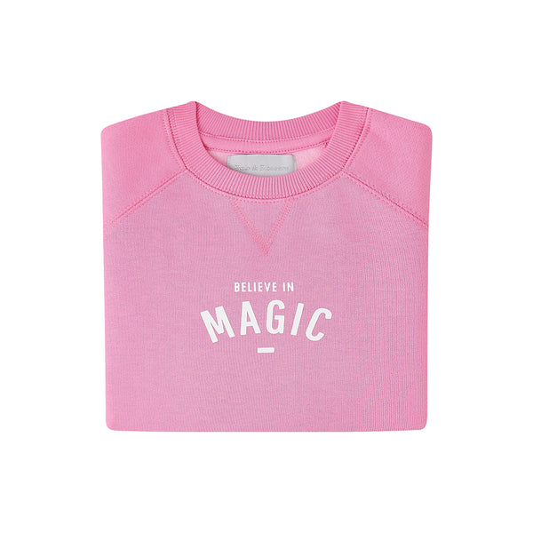 Hot Pink 'BELIEVE IN MAGIC' Sweatshirt