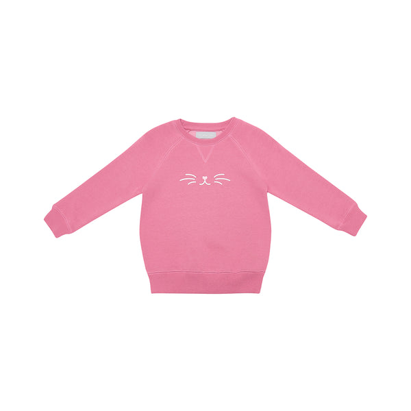 New Rose Pink Cat Sweatshirt