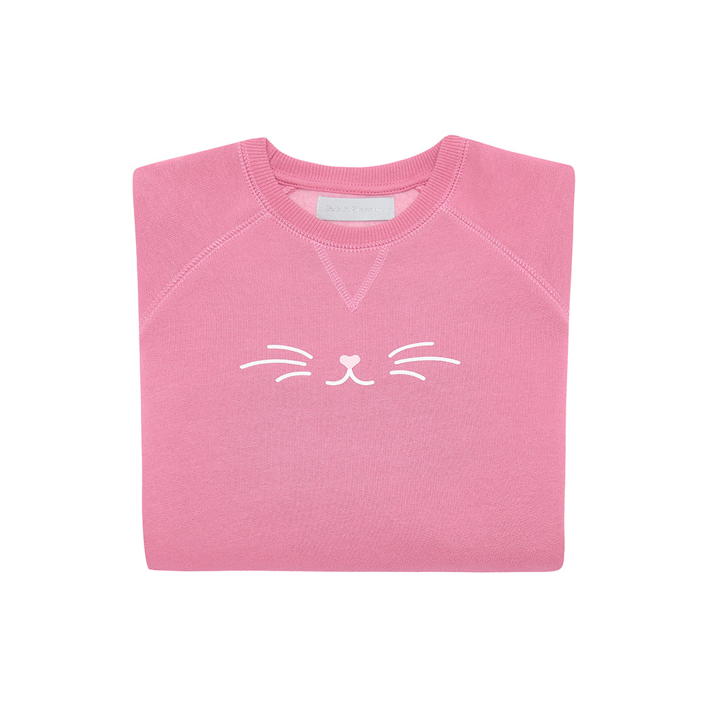 New Rose Pink Cat Sweatshirt