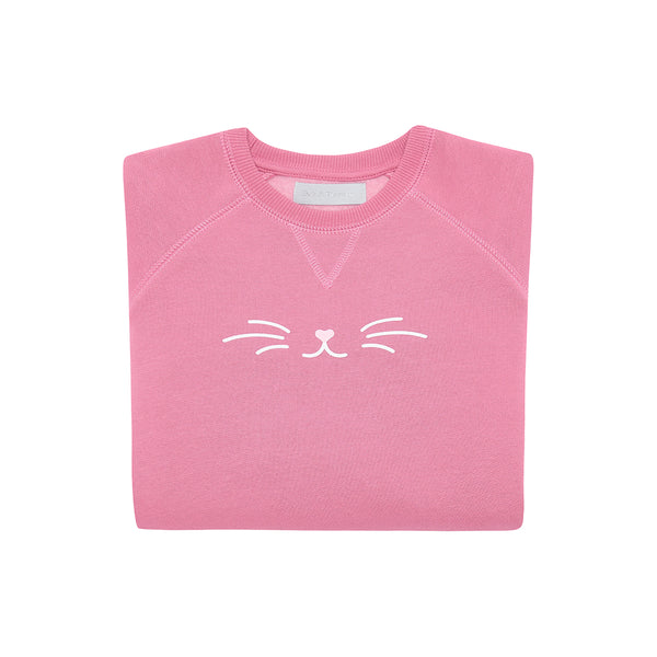 New Rose Pink Cat Sweatshirt