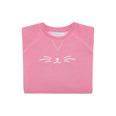 New Rose Pink Cat Sweatshirt