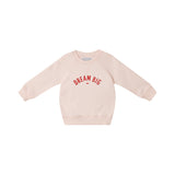 Powder Pink 'DREAM BIG' Sweatshirt