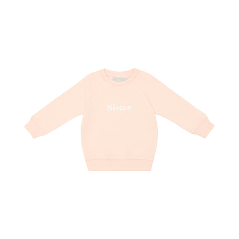 Powder Pink 'SISTER' Sweatshirt