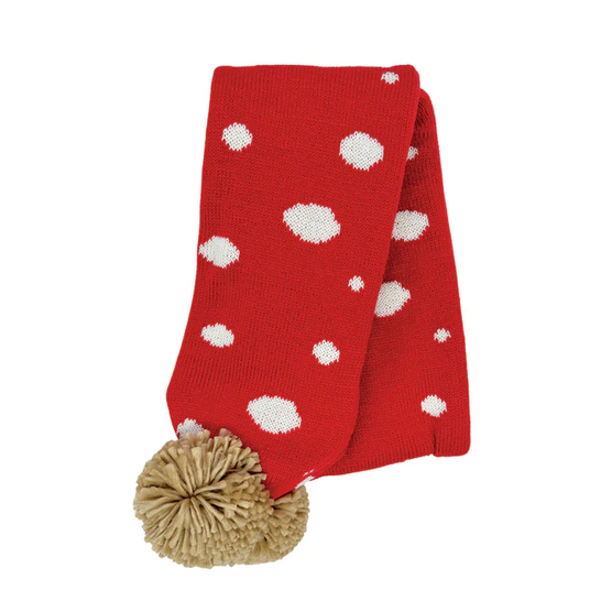 Toadstool Knitted Scarf