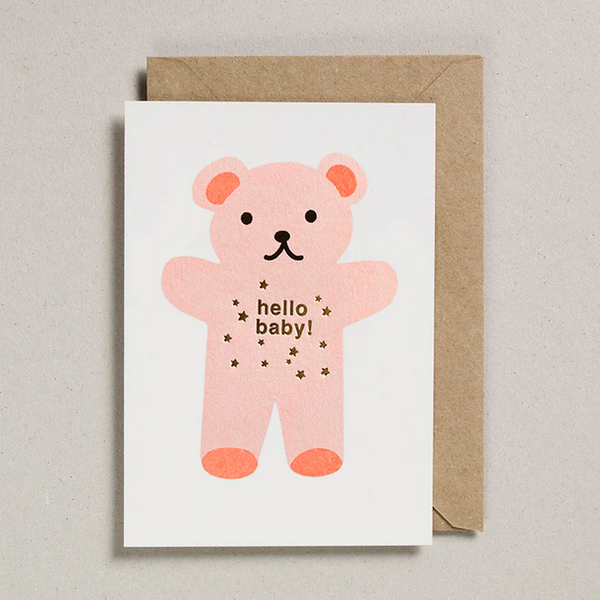 Bear Hello Baby Card