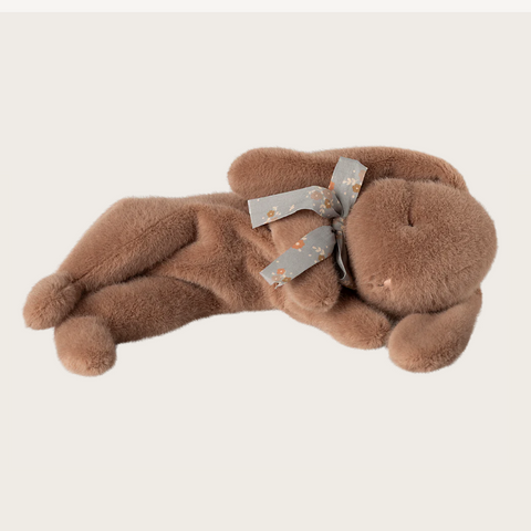 Maileg - Sleeping Bunny Plush, Small 'Soft Brown'