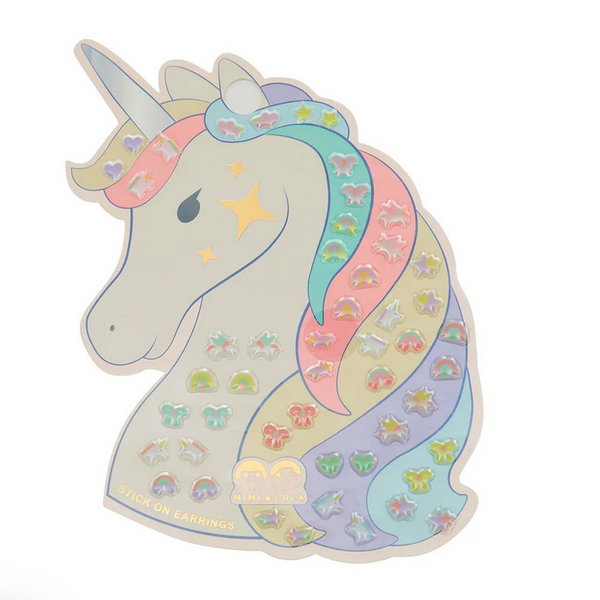 Unicorn stick on earrings