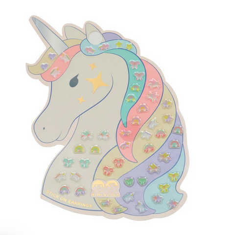 Unicorn stick on earrings