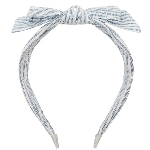 Stripe bow headband