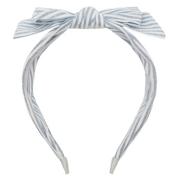 Stripe bow headband
