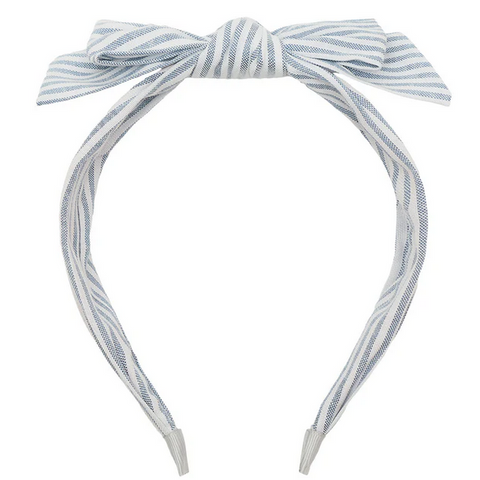 Stripe bow headband