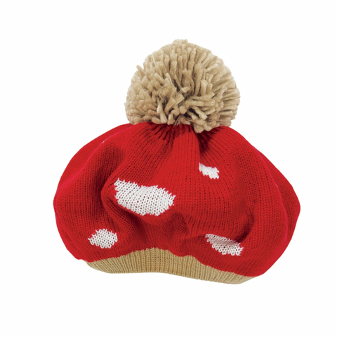 Toadstool Knitted Beret